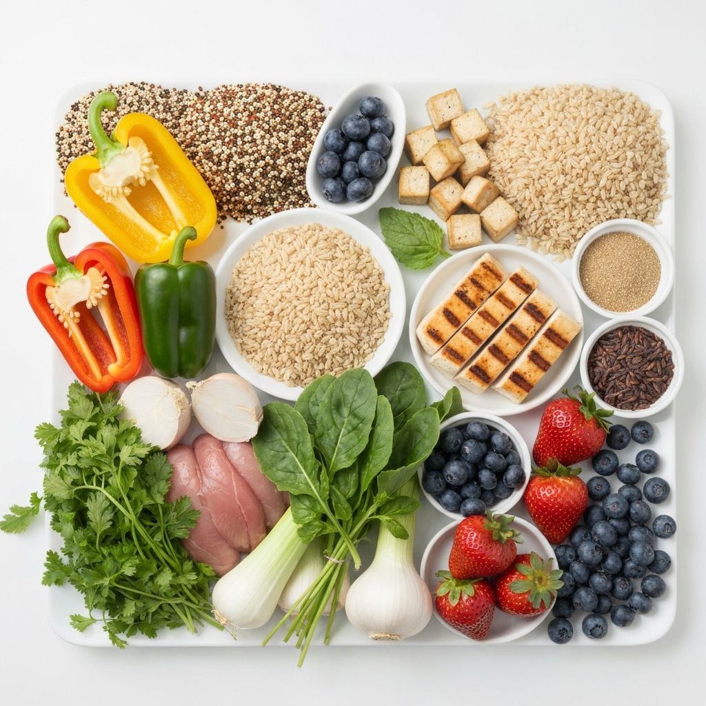 Verschiedene Lebensmittelgruppen