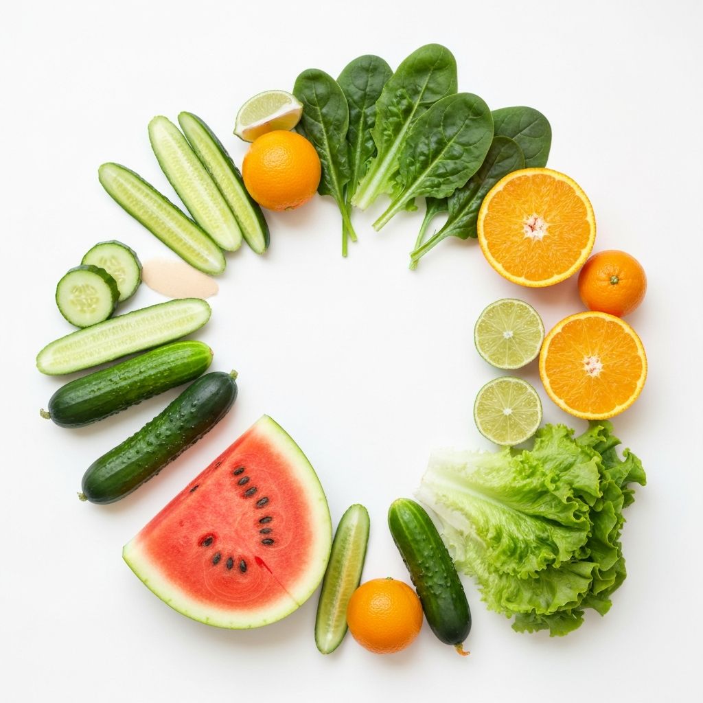 Wasserreiche Lebensmittel